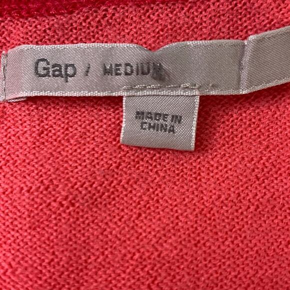 Gap pink chevron Vneck wool sweater - Picture 6 of 9